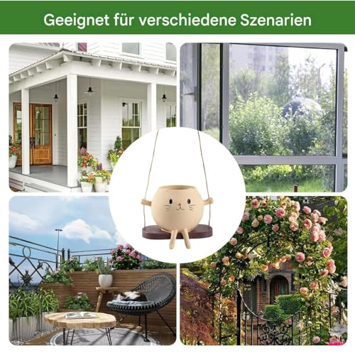 Pot de fleurs chat amusant idée de décoration originale pour l'entrée et la maison de vos proches