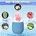 Joyeee Ice Face Roller, Reusable Silicone Mold Face Massage Eye Facial Beauty Skin Care Tools Apply Ice for Shrink Pores Anti Wrinkle Reduce Puffiness Improve Skin Elasticity, Striped