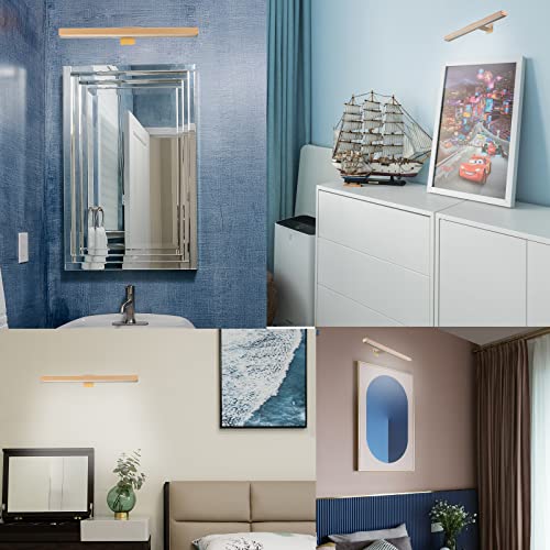 Image of Wireless LED Picture Light with Remote,16in Metal Rechargeable Art Light Display Lamp,Dimmable and Timer Picture Lights for Paintings,3 Modes,Dartboard Light for Frame Picture Gallery Portrait
