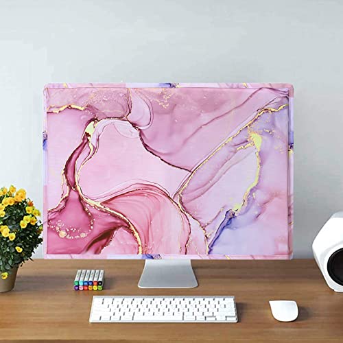Mosiso Monitor Dust Cover 22, 23, 24, 25 Inch Anti-Static Dustproof Lcd/Led/Hd Panel Case Computer Monitor Cover Sleeve Compatible With Imac 24 Inch, 22-25 Inch Pc, Desktop And Tv Marble Mo-Mbh216 #TOP3