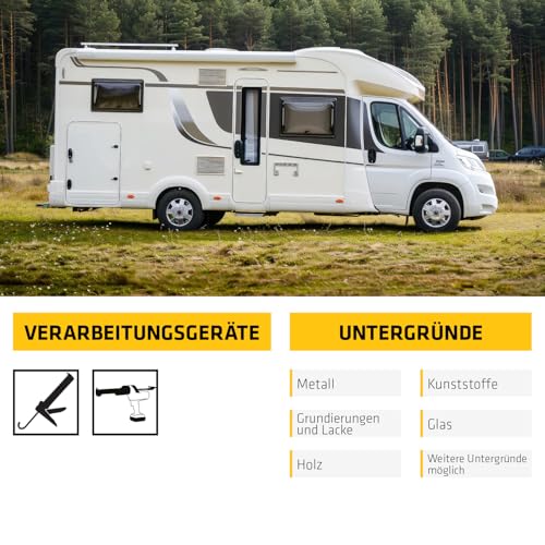 SIKA - Butyldichtstoff - SikaLastomer-514 schwarz - abtupfbare Dichtmasse für wiederlösbare Abdichtungen - dauerklebrig und elastisch - 310 ml