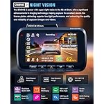 ROVE R2-4K DUAL Dash Cam Front and Rear, STARVIS 2 Sensor, FREE 128GB Card Included, 5G WiFi - up to 20MB/s Fastest Download Speed with App, 4K 2160P/FHD Dash Camera for Cars, 3" IPS, 24H Parking Mode - Image 4