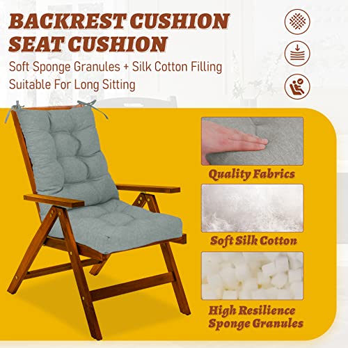 Focuprodu Rocking Chair Cushions.soft Chair Cushions For Indoor/Outdoor A Variety Of Rocking Chairs. Double Non-Slip Design Chair Cushions Are Suitable For Patio, Garden. (Plush-Light Gray) #TOP4