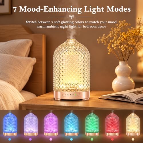 Essential Oil Diffuser for Home,200ml Glass Diffuser for Essential Oils — 사진 3