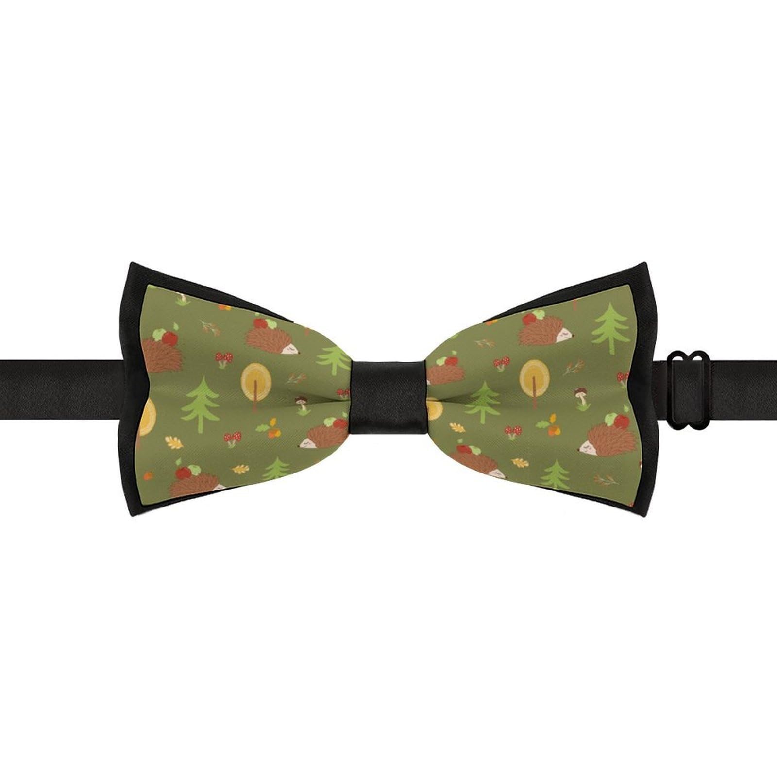 GoasNei Cute Squirrel Animal Pattern Bow Tie for Men Adjustable Necktie Funny Tie Neck Ties for Weddings Party