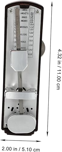 Miniatura 6 de Totority 3 unids metrónomo metrónomo máquina universal metrónomo metrónomos instrumentos musicales para niños violín madera metrónomo madera teca