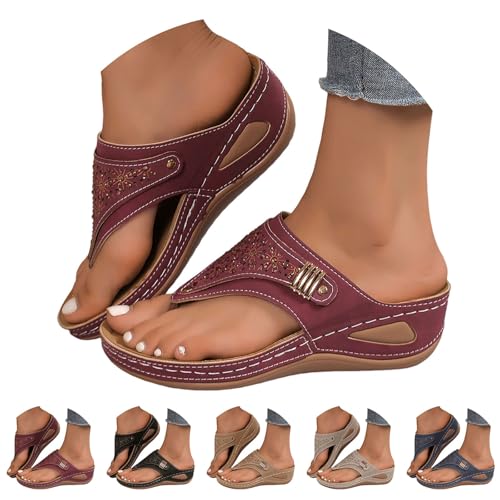 Sandals for Women 2025 Summer Casual Open Toe Beach Vacation Shoes Trendy Comfortable Sandal for Womens