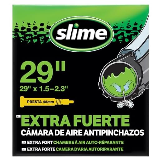 Slime 30073 Cámara Interior de Bicicleta con Sellante de Pinchazos Slime, Sellado Autónomo, Prevenir y Reparar, Válvula Presta, 47/54 - 622 mm (29"x1,85-2,20")