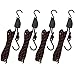 DAJAVE 4 Pack Kayak Rope Tie Downs Ratchet Straps, 1/4