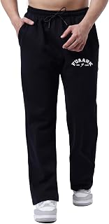FUAARK Men's Premium Polycotton Relaxed Loose Fit Sports Gym Stylish Track Pant Trouser for Men Price In India