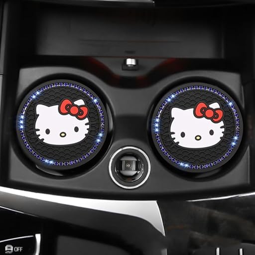 2pcs Traje de Posavasos portavasos de Coche, Accesorios Interiores de Coche de 2,75 Pulgadas, Soporte de Copa Hello Kitty Bling inserte una Alfombrilla de Silicona Antideslizante,Blue Diamond | Ya disponible en tu tienda friki favorita! En mundofriki.es! 2pcs Traje de Posavasos portavasos de Coche, Accesorios Interiores de Coche de 2,75 Pulgadas, Soporte de Copa Hello Kitty Bling inserte una Alfombrilla de Silicona Antideslizante,Blue Diamond | Ya disponible en tu tienda friki favorita! En mundofriki.es!
