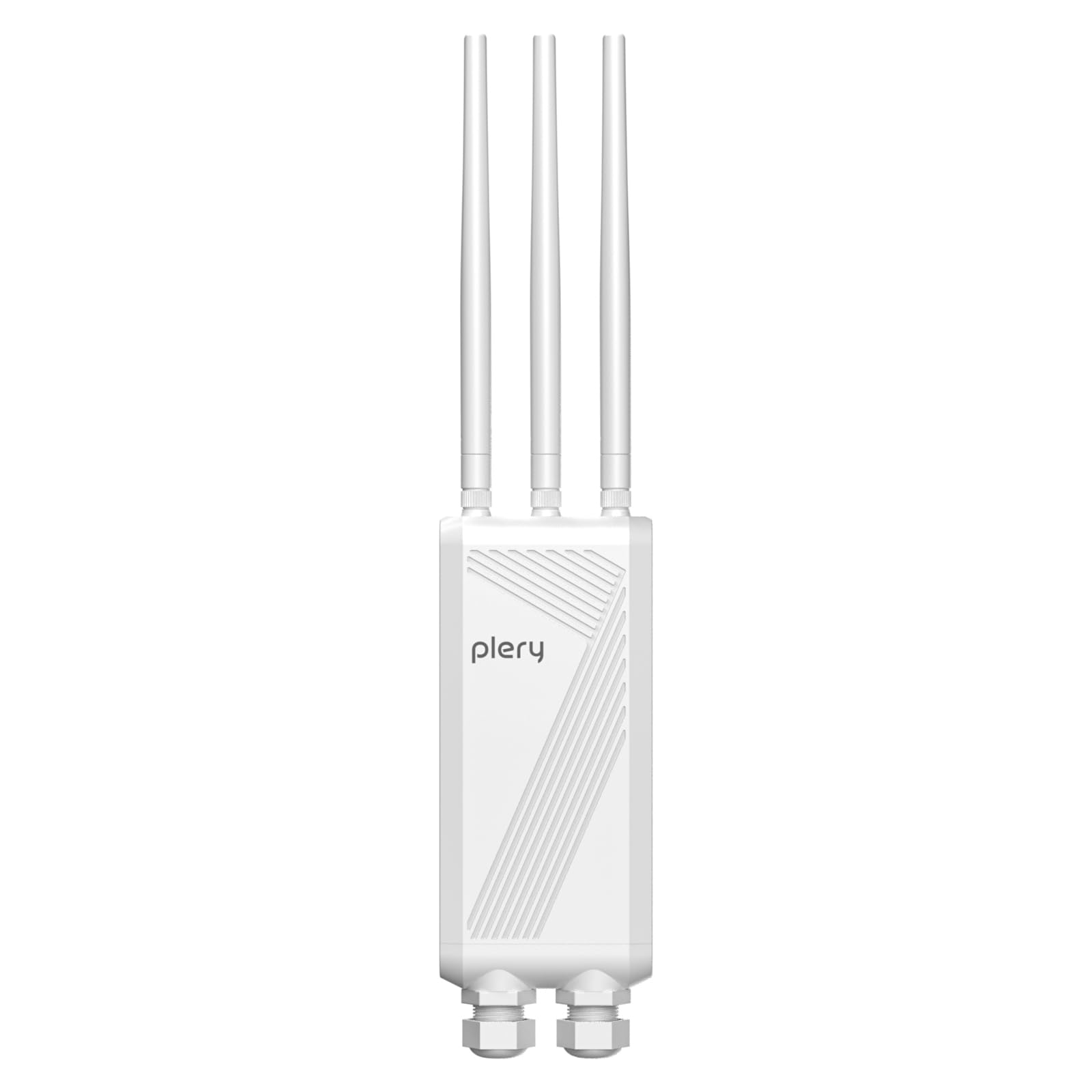 BE3600 Amplificador de señal WiFi 7, Repetidor WiFi Exterior Doble Banda 5/2,4GHz, IP66 Punto de Acceso WiFi 7 Largo Alcance, 3 Antenas de Alta Ganancia, PoE/Puertos Gigabit para Granjas