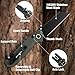 FLISSA Pocket Knife with 14C28N Stainless Steel Blade, Linen Handle, Axis Lock and Reversible Belt Clip, One-Hand Open Folding Knife for Hiking, Camping, Fishing, Indoor and Outdoor Activities