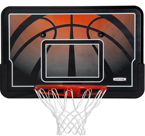 Lifetime 44-Inch Impact Basketball Hoop Backboard and Classic Rim Combo, High-Density Polyethylene,...