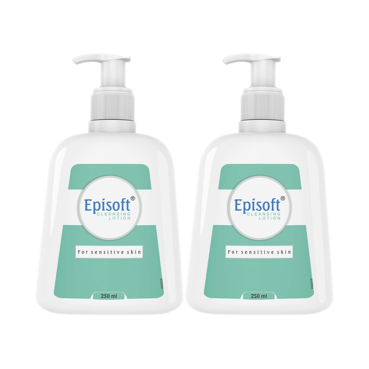 Episoft Cleansing Lotion for Sensitive & Dry Skin I Gentle Cleanser removes Excess oil I Moisturises and Makes Skin Soft and Glowing I Removes Makeup I Free of SLS & Paraben 250ml, Pack of 2