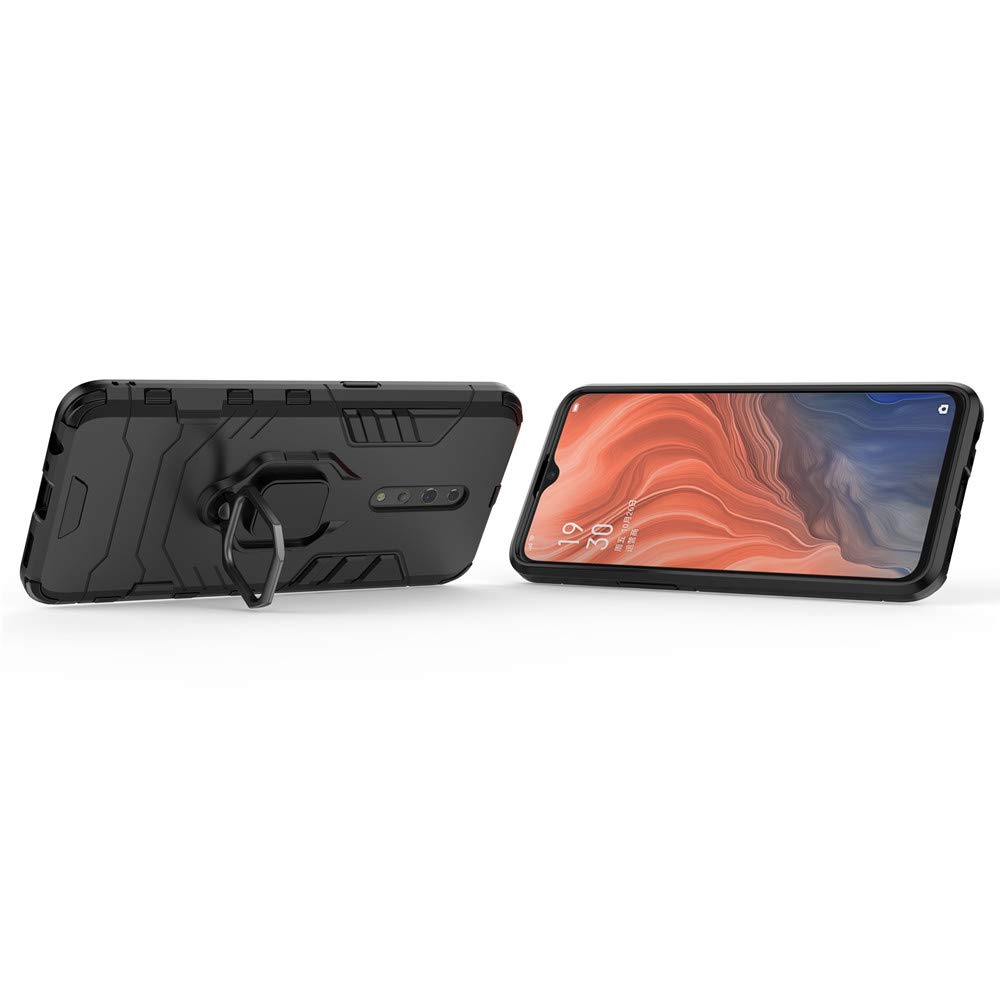 Coque ESHUYI Pour Oppo Reno13 - Protection Caméra Coulissante - Antichoc Qualité Militaire - Anneau Métallique Rotatif Et Support Magnétique