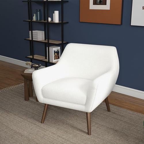 Sillón Comodo Plegable Blanco y Marrón miniatura 3