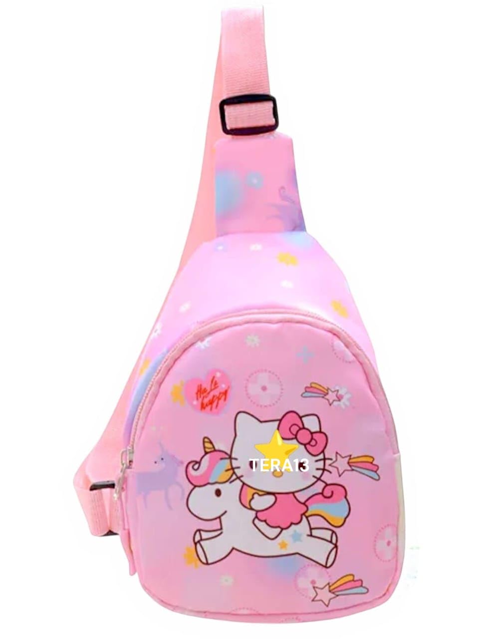 Bag for Girls kids, Kitten Shoulder Messenger Bag (1 pcs) Crossbody Sling Bag, Chest Bag, Chest Bag Travel Hiking Gift for Girls Boys Cartoon Bag