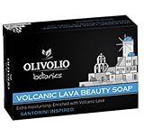 Olivolio botanics 100% Bio Vulkanasche/Lava Handseife ohne Mineralöl und Parabene - 100 g