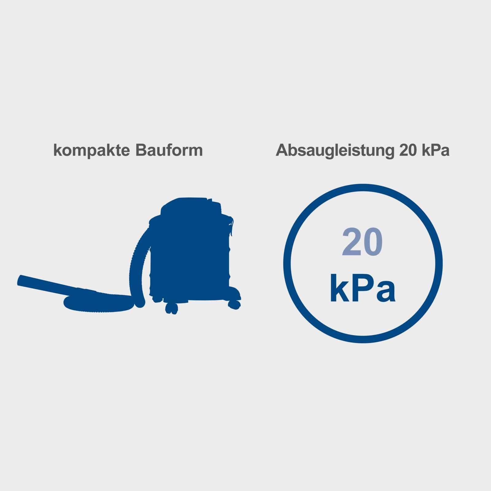 Aspiracenere AVC25 - serbatoio 20L - 1300W - SCHEPPACH
