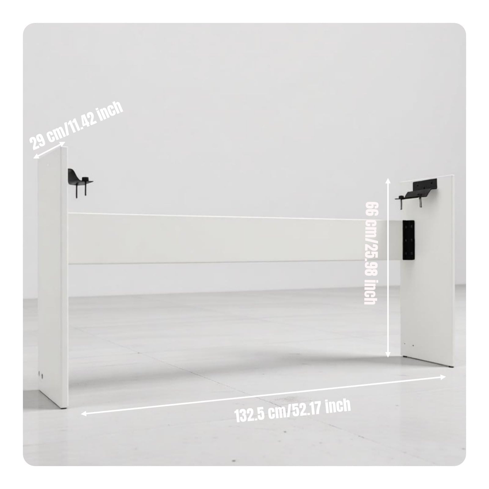 Supporto Pianoforte Digitale Base Tastiera 88 Tasti Struttura Stand Telaio Stabile capacità di Carico Alta Montaggio Solido Materiale in Legno Adatto a Musica, Bianco