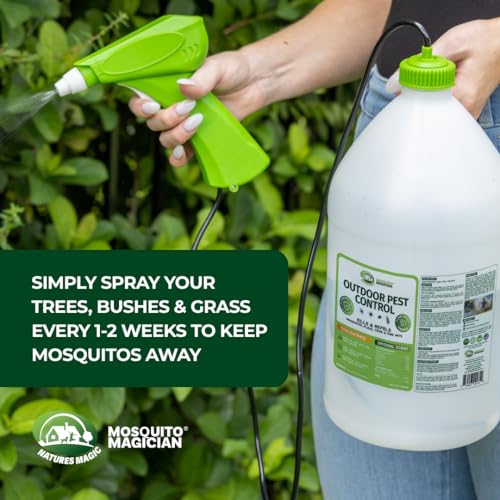 Image of Mosquito Magician Handheld Battery Sprayer Bundle - Includes 2 x 1-Gallon Ready-to-Use Mosquito Spray - Kills Mosquitoes, Fleas & Fire Ants - Adjustable Nozzle for Easy Yard & Patio Application