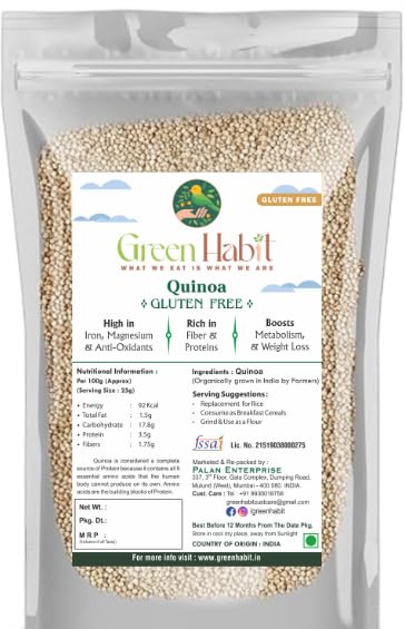 Image of Green Habit Organic White Quinoa (1.4 Kg pack)