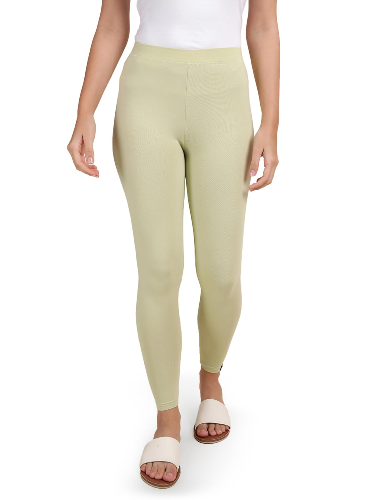 TWIN BIRDS Tailored Cut & Classic Fit Stretchable Viscose Elasthane Fabric Ankle Length Leggings for Women