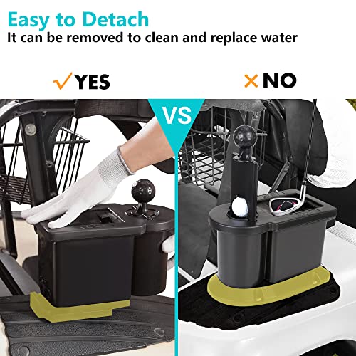 10L0L Universal Golf Ball Washer And Club Head Cleaner For Ezgo, Club Car, Yamaha Golf Cart - Black #TOP2