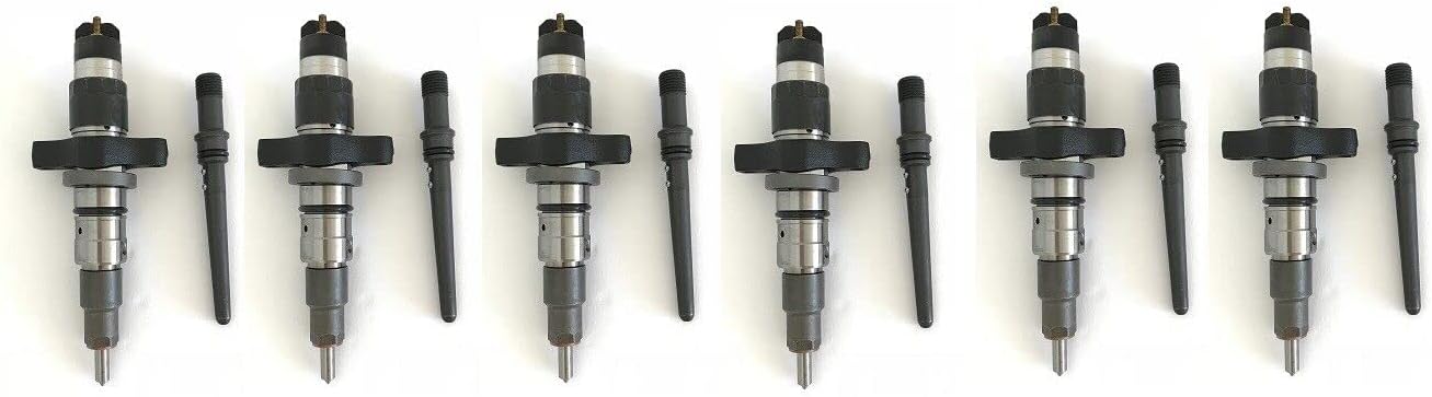 Arko Common Rail Fuel Injector Set fits Cummins 5.9L Diesel Engine 6-Piece Kit 2003-2004 Ram Dodge 2500 3500 ISB 12V 0986435505 5263316 0445120238 | Arko