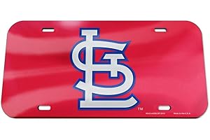 St. Louis Cardinals License Plate Frame with Crystalline Team Logo