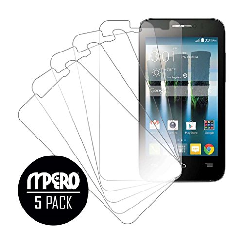 Alcatel ONETOUCH Evolve 2 Screen Protector Cover, MPERO Collection 5-Pack of Ultra Clear Screen Protectors for Alcatel ONETOUCH Evolve 2