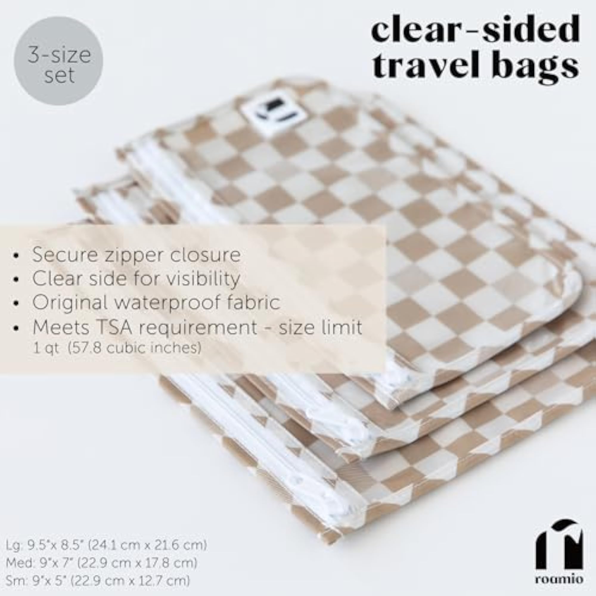 Travel Bag, TSA Approved Clear Toiletry Pouch