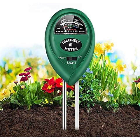 Soil PH Meter, 3-in-1 Soil Tester with Moisture/Light/PH Testers, Very Suitable for Garden Farm Lawn Indoor & Outdoor to Perform Humidity (No Battery Required) Cover
