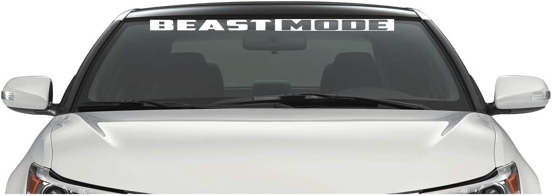 Xpin Graphics Beast Mode Windshield Banner Decal Sticker 36" Car Truck SUV