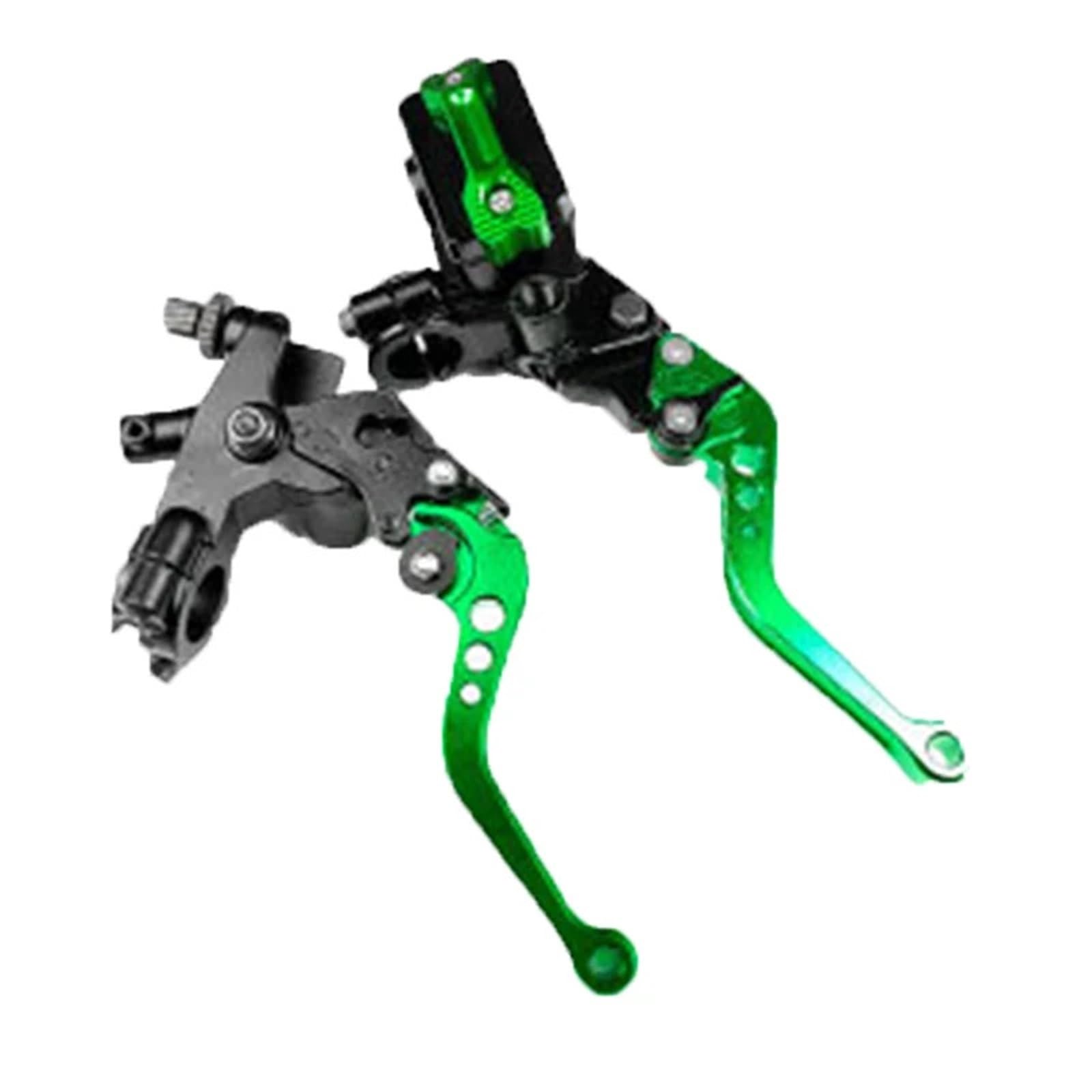 HYDBCNP Forward Brake Pump Motorcycle Rear Brake Pump Motorcyclists Hydraulic Master Cylinder Brake Clutch Pump Lever Universal Fit for Yamaha Motorcycle Items(Green)