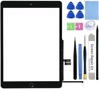 for iPad 7 7th Gen/8 8th Gen Screen Replacement Touch Digitizer Glass 10.2" 2019/2020,for 7th 8th Generation A2197 A2198 A2200 A2270 A2428 A2429 A2430 Repair Kit with Home Button+Tools