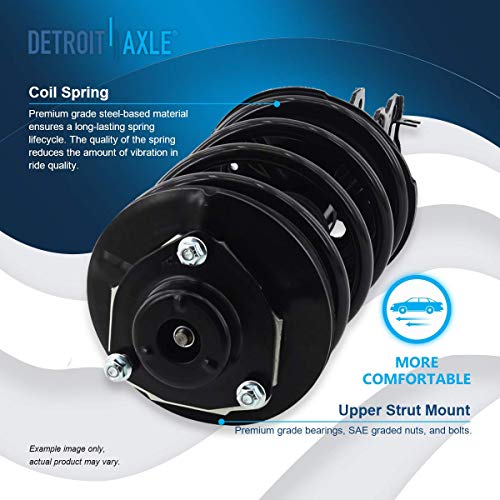 Image of Detroit Axle - 3.5L Struts Shocks for 2002-2006 Nissan Altima 2003 2004 2005, 2 Front Complete Struts Assembly, 2 Rear Shock Absorbers Replacement
