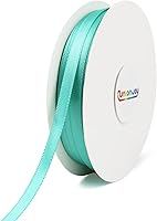 Vista 13 de UnionJoy Cinta de 1/8 de pulgada de 100 yardas, cinta de satén de doble cara sólida para embalaje de regalos de bricolaje, fiestas, flores de boda