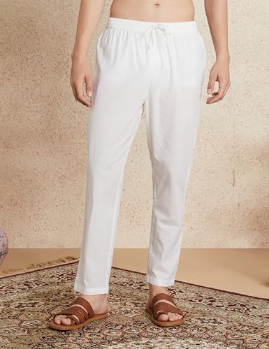 Image of Amazon Brand - Symbol Men's 100% Cotton Solid Long Length and Pant Set |Casual |Regular Fit - 2pcs (Available in Plus Sizes)