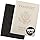 2 Pack Passport Cover With Card Slots RFID Blocking-White&Black