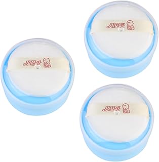 TOYANDONA 3 Peças Caixa Caixa De Pó Corporal Suporte Para Bebê Sopro De Pó Corporal Ternos De Bebê Recipiente De Pó Corporal Estojo De Pó Pós-Banho Kit De Sopro De Pó Compartimento Criança