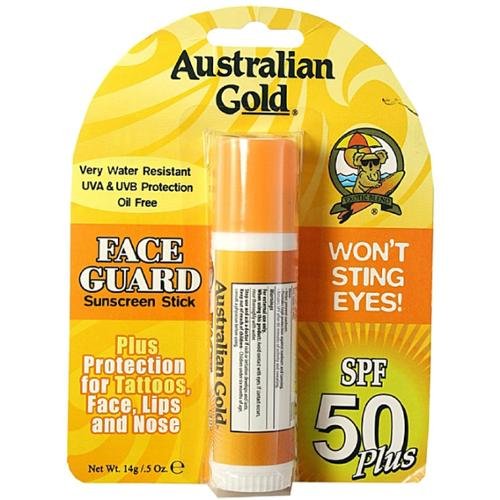 Australian Gold Face Guard Sunscreen Stick SPF 50+ 0. 50 oz (Pack of 4