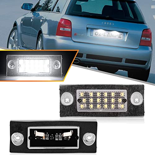 Image of OZ-LAMPE LED Number Plate Light, 2Pcs Audi A2 A4 Limousine Typ B5 BJ Audi A4 Avant Typ B5 BJ Xenon White 2835 SMD Error Free LED Rear Lamps Assembly with Canbus