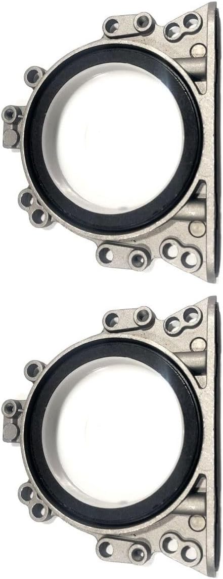 2 Set of - Rear Main Seal for Audi for A4 for A4 Quattro for TT for TT Quattro,for VW for Beetle for Eos for GTI for Golf for Jetta for Passat (Rubber/Steel) Assembly