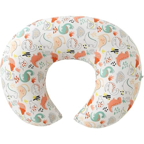 Image of Proliva Feeding Pillow for New Born Baby with Detachable Cover Breast Feedin, Maternity Nursing Pillow for Breastfeeding Set of Support for Baby Feeding Pillow Mom Home (Duck Oranges-A2)