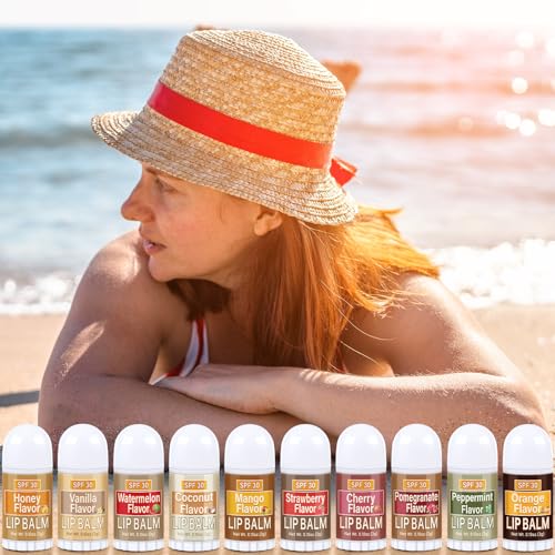 Image of 150 Pcs Sunscreen Lip Balms Bulk Back to School Gift Spf 30 Assorted Lipbalm Sticks Sunscreen Lip Moisturizer Travel Size Summer Care Bag Stuffers for Beach Summer Party Favors
