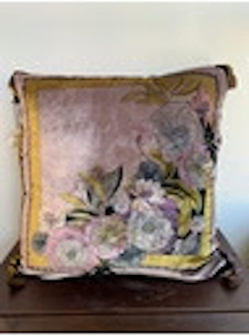 Johnny Was Echo Silk Tassel Velvet Pillow, Multi