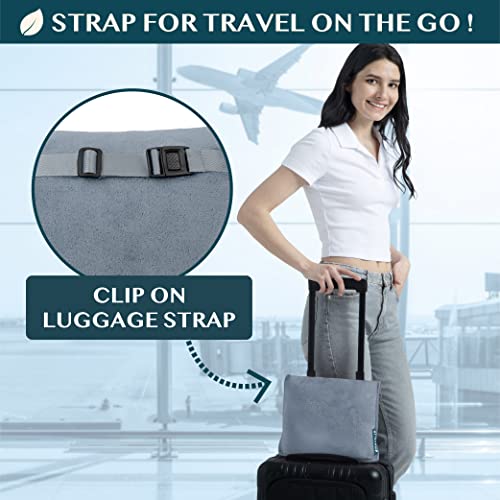 PAVILIA Travel Blanket Pillow