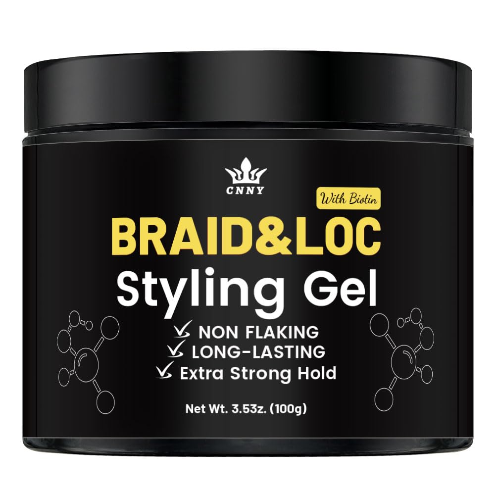 Crownnaturally CNNY Edge Control Braid & Loc Gel, 3.5oz